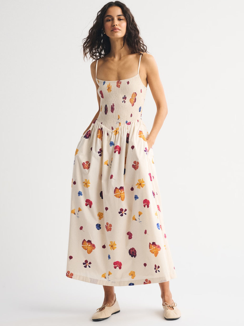 Floral White Dresses