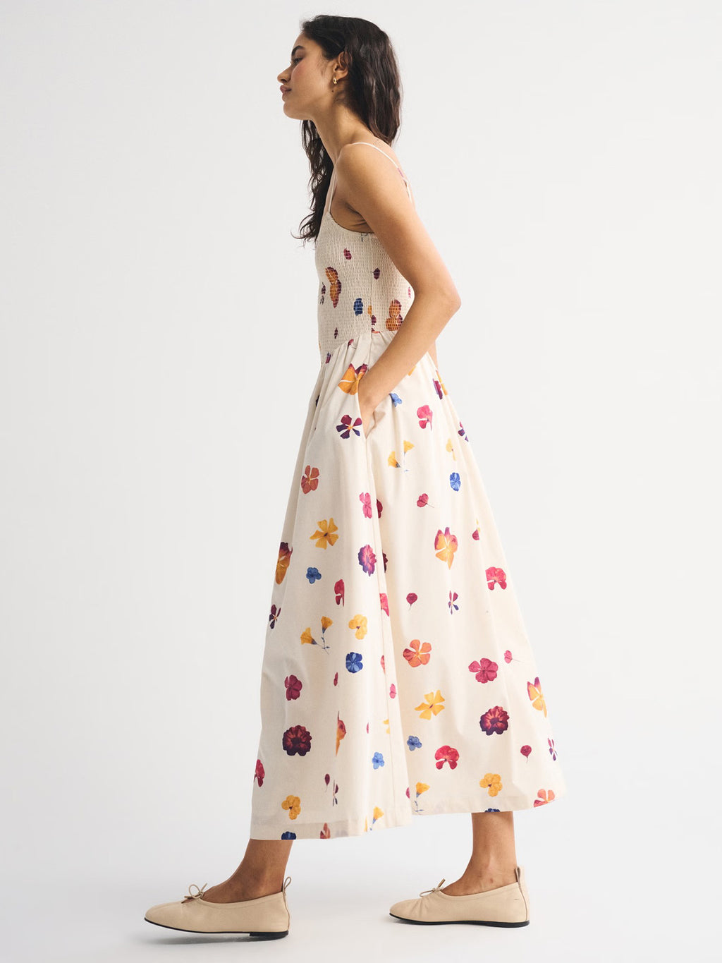 Floral White Dresses