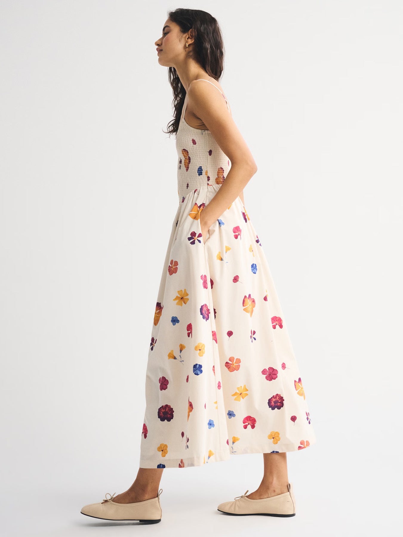 Floral White Dresses