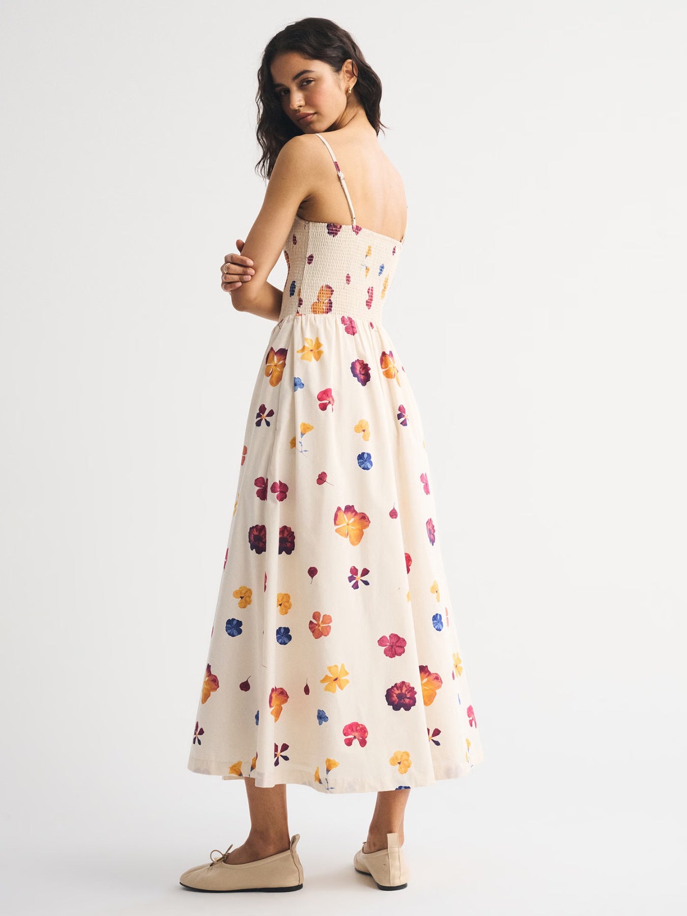 Floral White Dresses